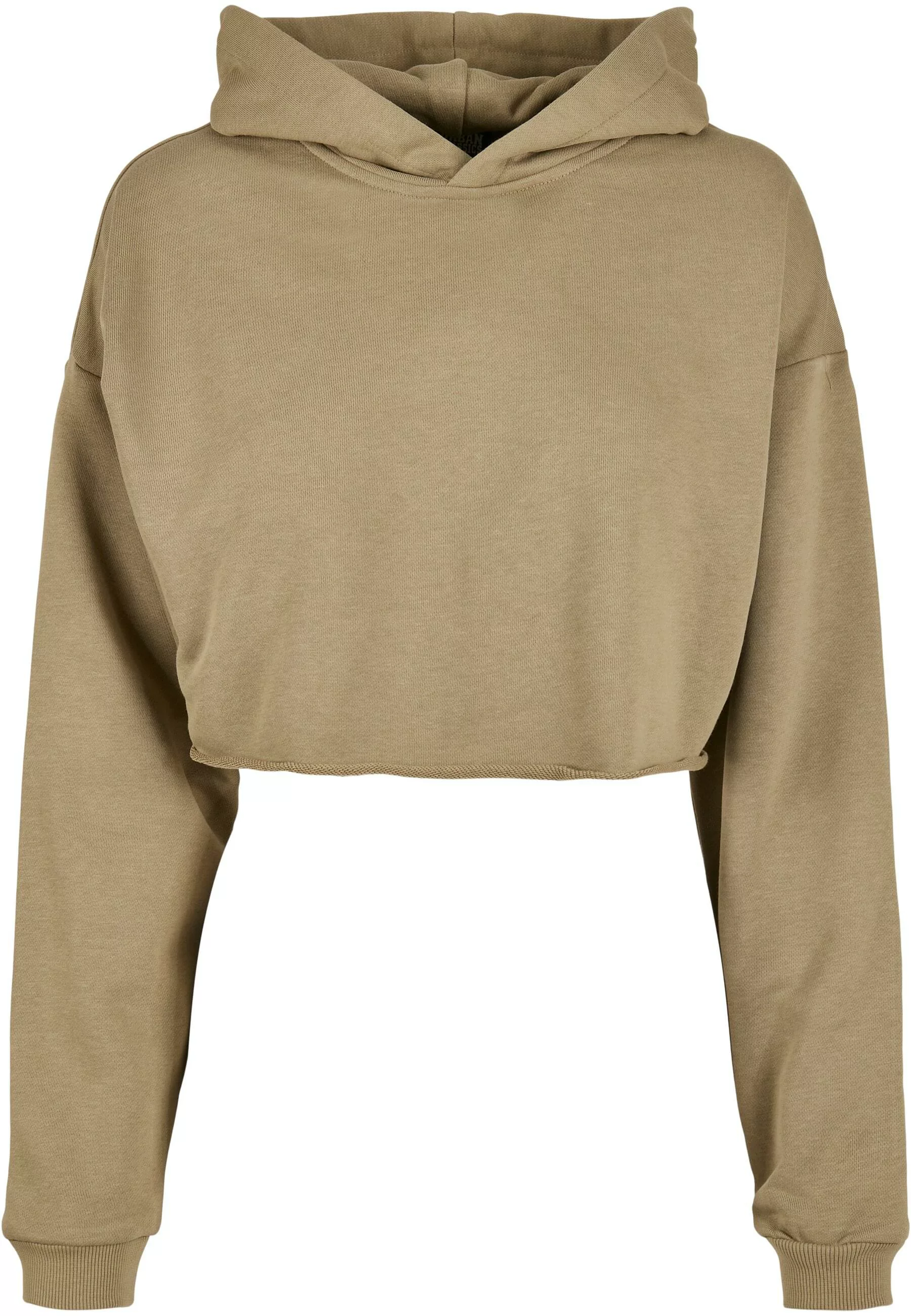 URBAN CLASSICS Rundhalspullover "Urban Classics Damen Ladies Oversized Crop günstig online kaufen