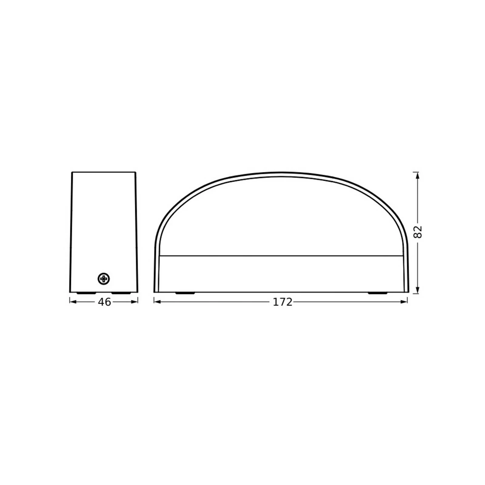 OSRAM LED-Außenwandlampe ENDURA STYLE ILAY, dunkelgrau, IP65 günstig online kaufen