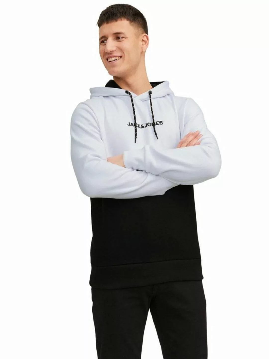 Jack & Jones Herren Hoodie Kapuzenpullover JJEREID BLOCKING - Regular Fit günstig online kaufen