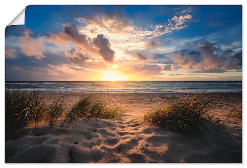 Artland Wandbild "Ostseestrand", Strand, (1 St.), als Leinwandbild, Poster günstig online kaufen