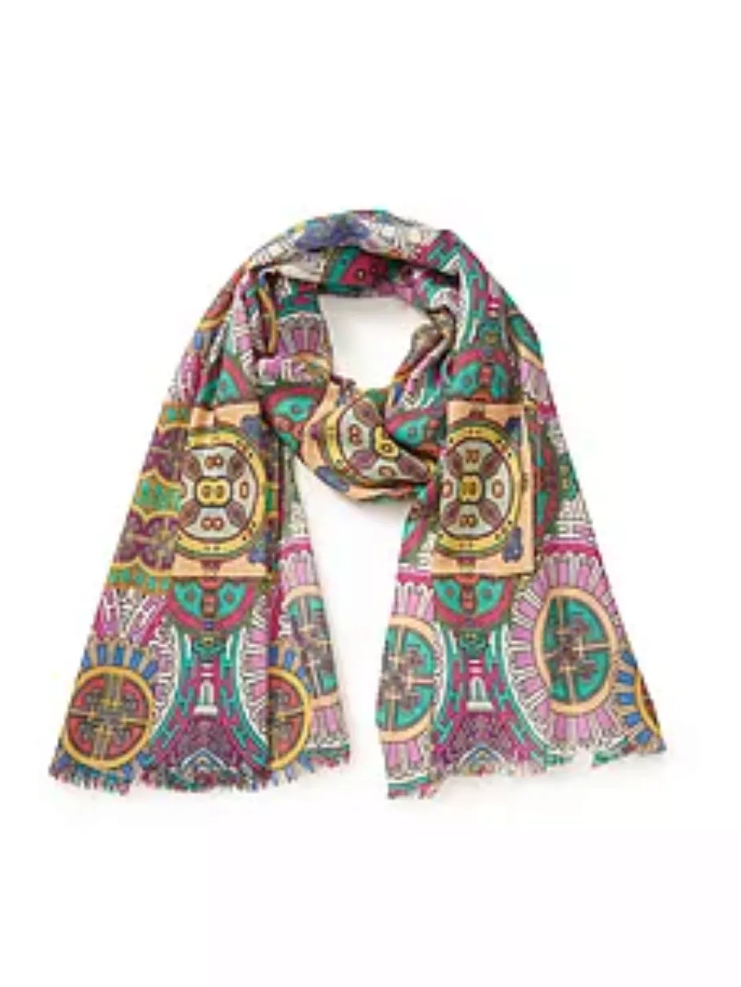 Schal aus Seide und Kaschmir include mehrfarbig günstig online kaufen