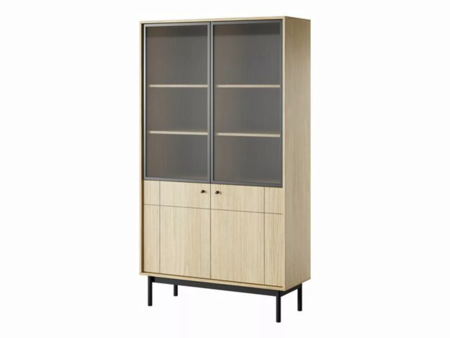 MOEBLO Vitrine Ismene - WT104 (Schrank Glasvitrine Einlegeböden Dekoration) günstig online kaufen