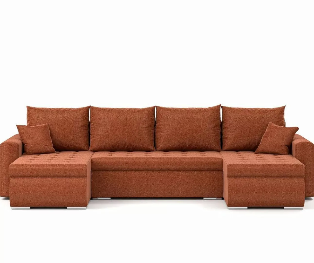 DB-Möbel Ecksofa "LIME" Eckcouch U-Form, Sofa, Couch, mit Schlaffunktion, B günstig online kaufen