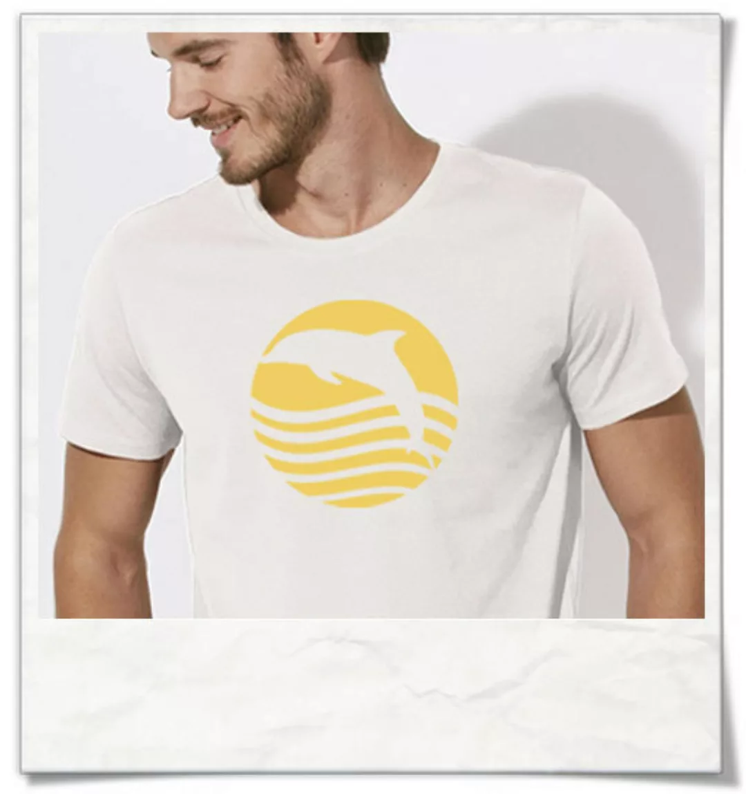 T-shirt Delfin / Sonnenaufgang Mit Delphin In Weiss günstig online kaufen