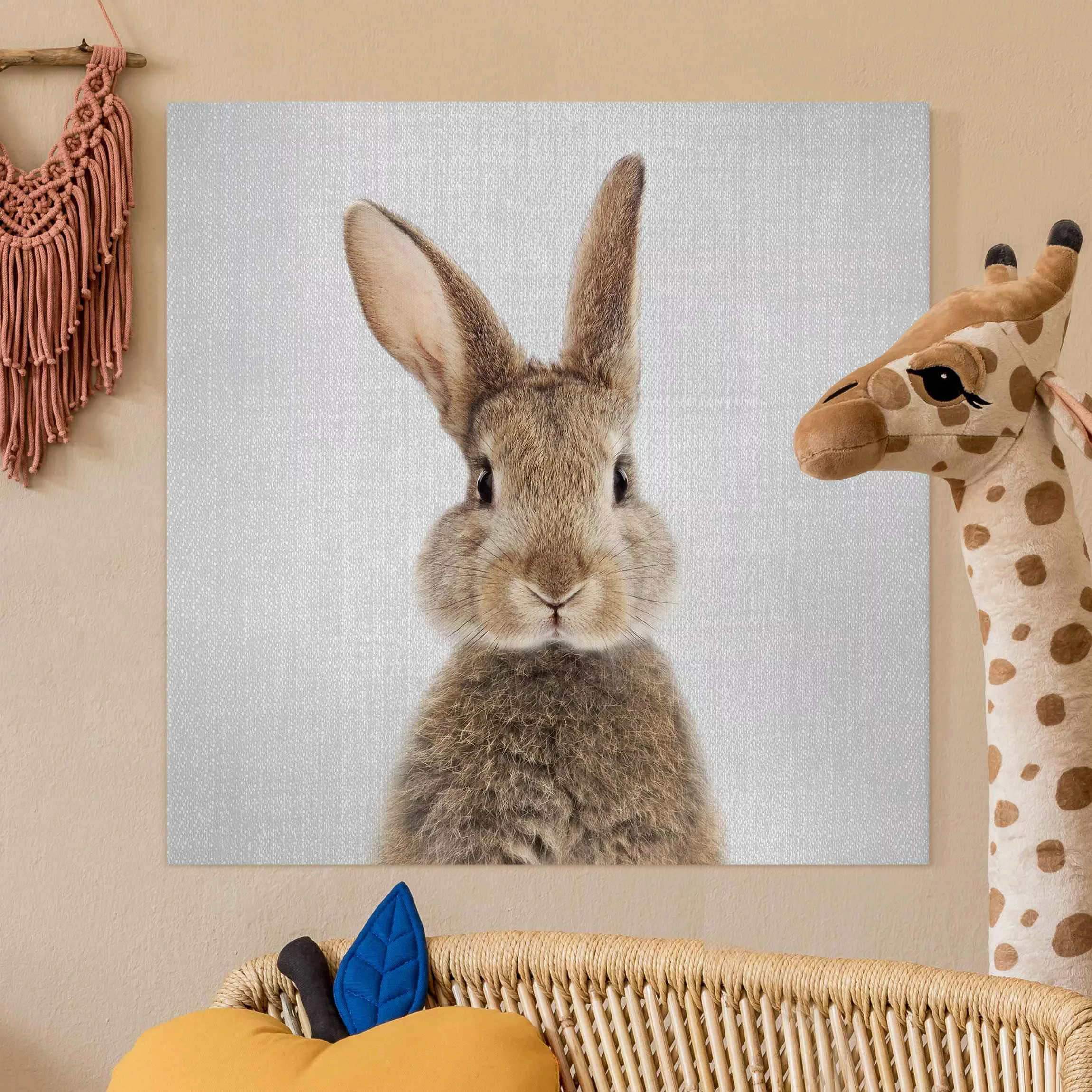 Leinwandbild Hase Hilbert günstig online kaufen