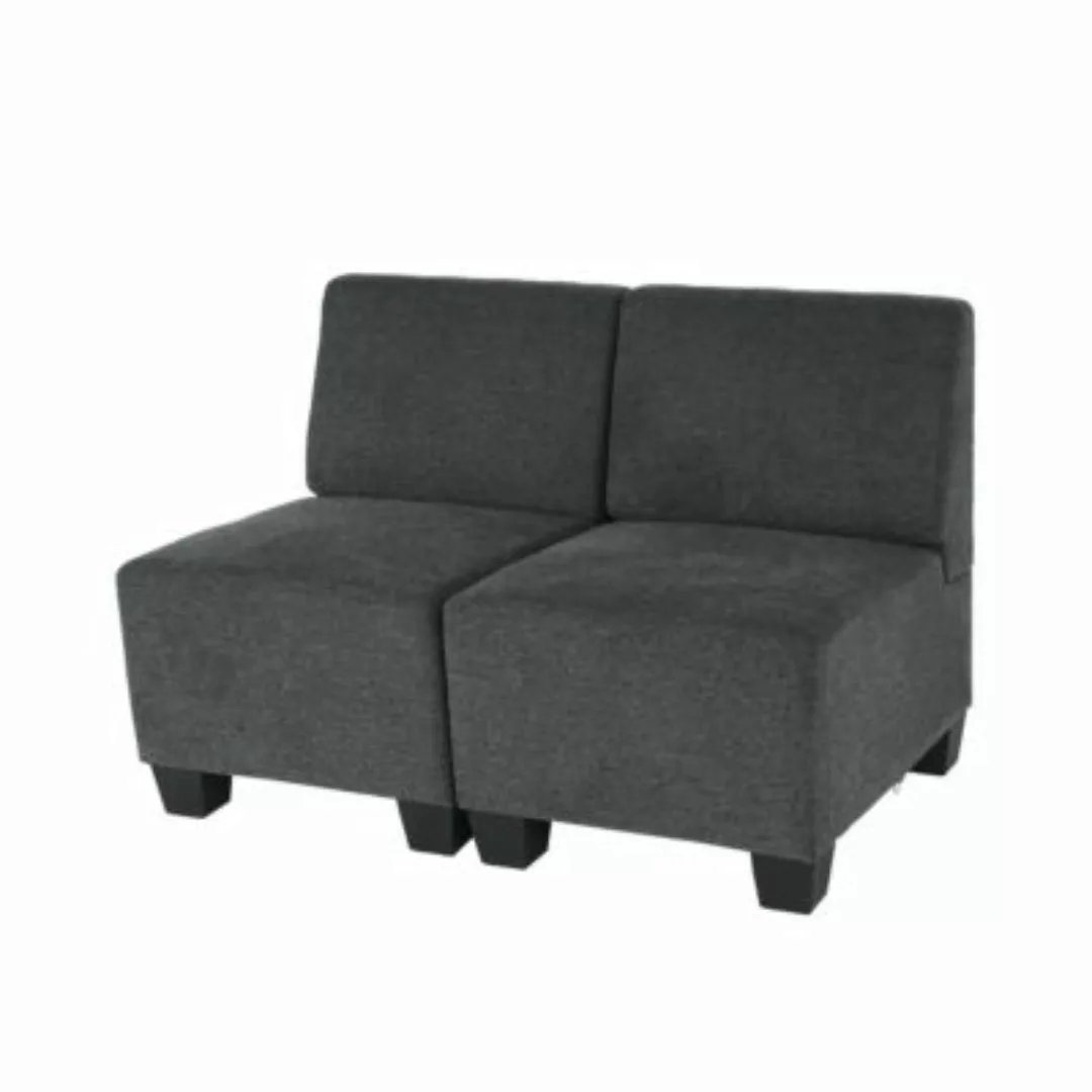 HWC Mendler Modular 2-Sitzer Sofa Lyon grau/anthrazit günstig online kaufen
