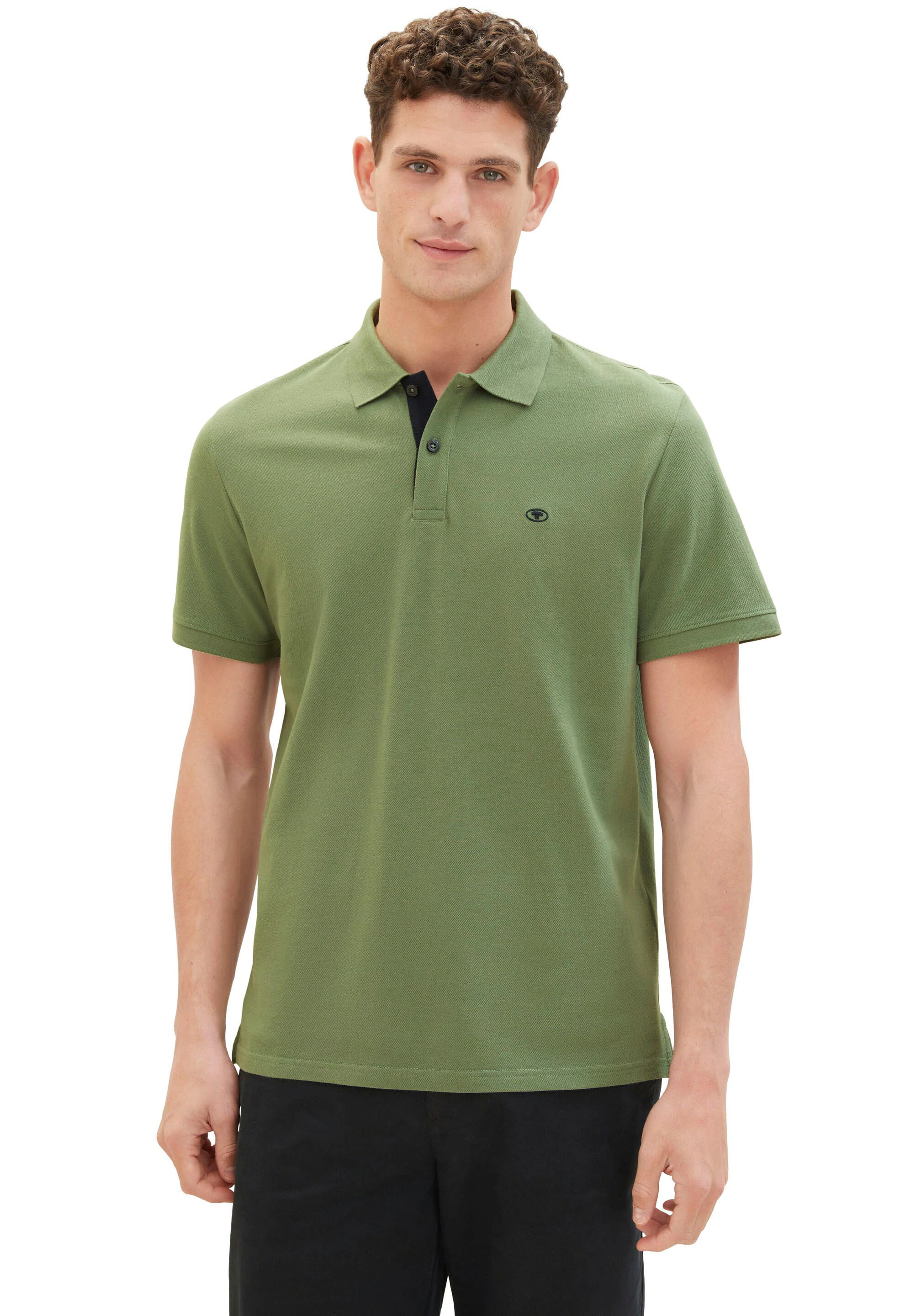 TOM TAILOR Poloshirt mit Knopfleiste und Logo günstig online kaufen