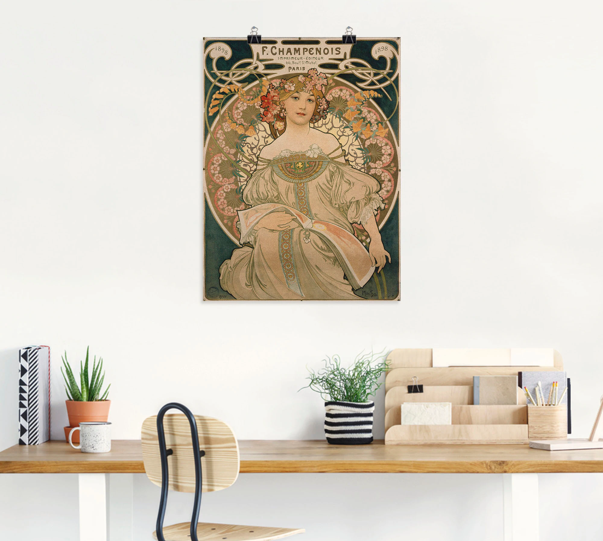 Artland Kunstdruck "Plakat für F. Champenois. 1897", Ausstellungsplakate, ( günstig online kaufen