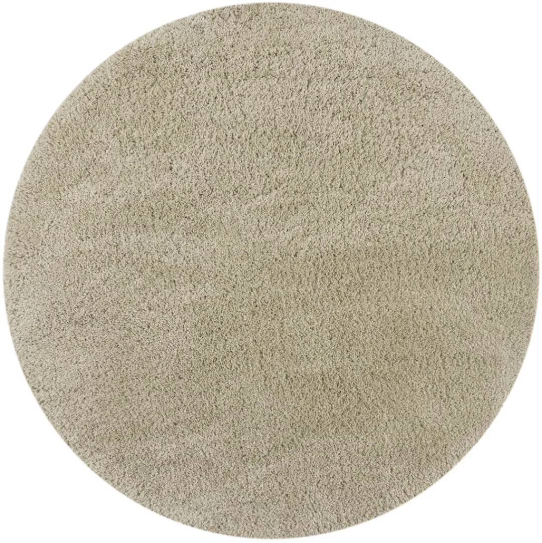 FLAIR RUGS Hochflor-Teppich »Feather«, rund, 40 mm Höhe günstig online kaufen