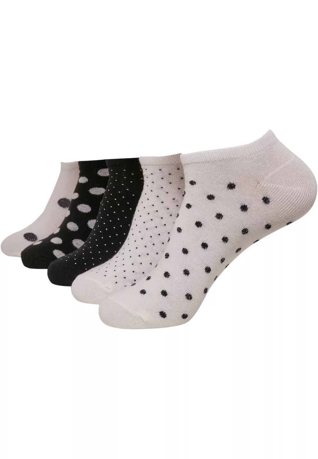 URBAN CLASSICS Basicsocken "Urban Classics Unisex No Show Socks Dots 5-Pack günstig online kaufen