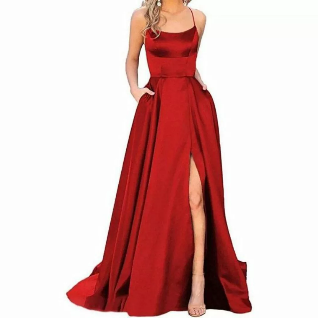jalleria Dirndl Schlankes langes Kleid schulterfreies modisches Abendkleid günstig online kaufen