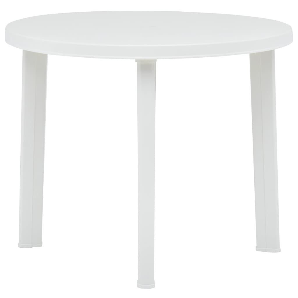Gartentisch Weiß 89 Cm Kunststoff günstig online kaufen
