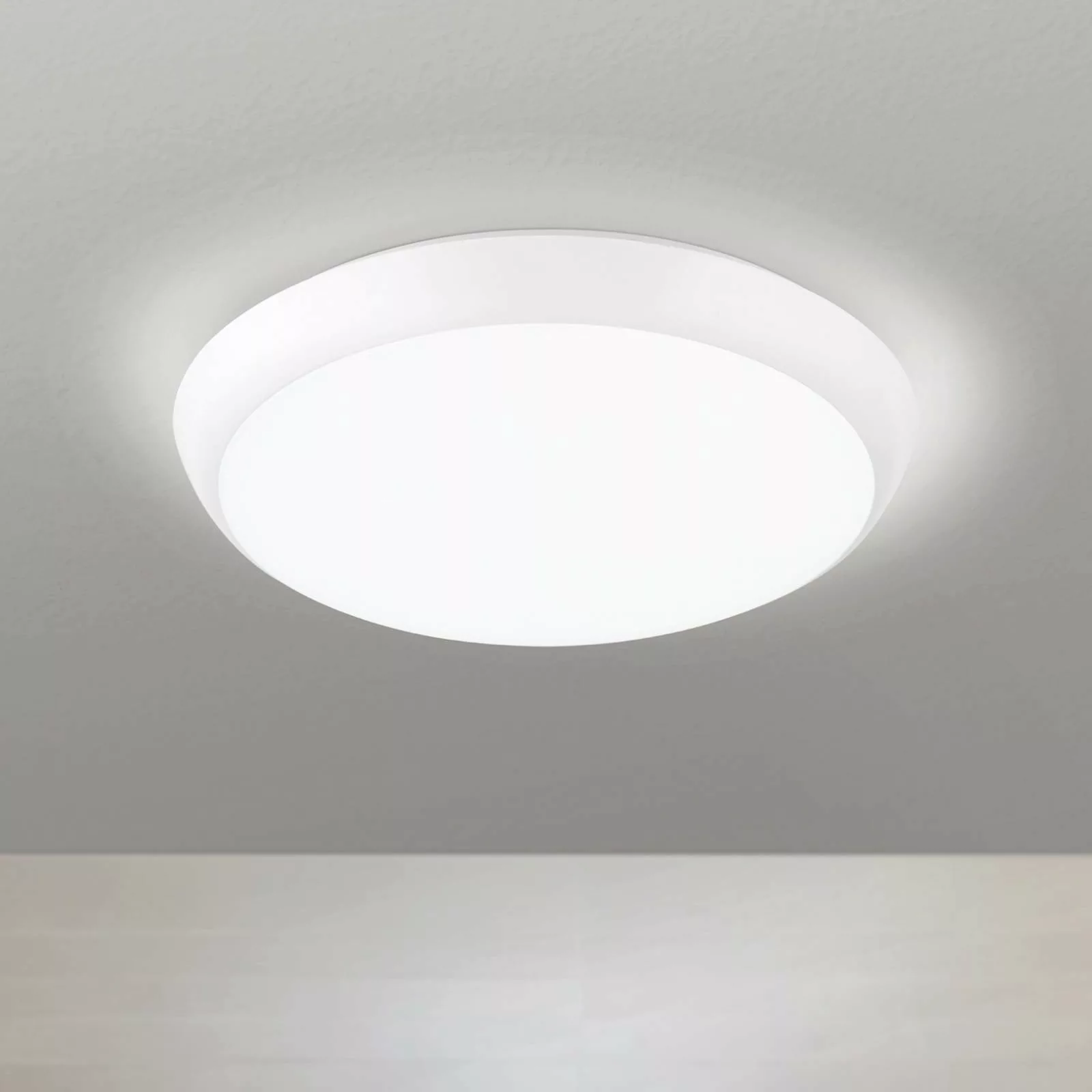 LED-Deckenleuchte Maggy, Ø 25 cm, weiß, CCT, IP65, Dekoringe günstig online kaufen