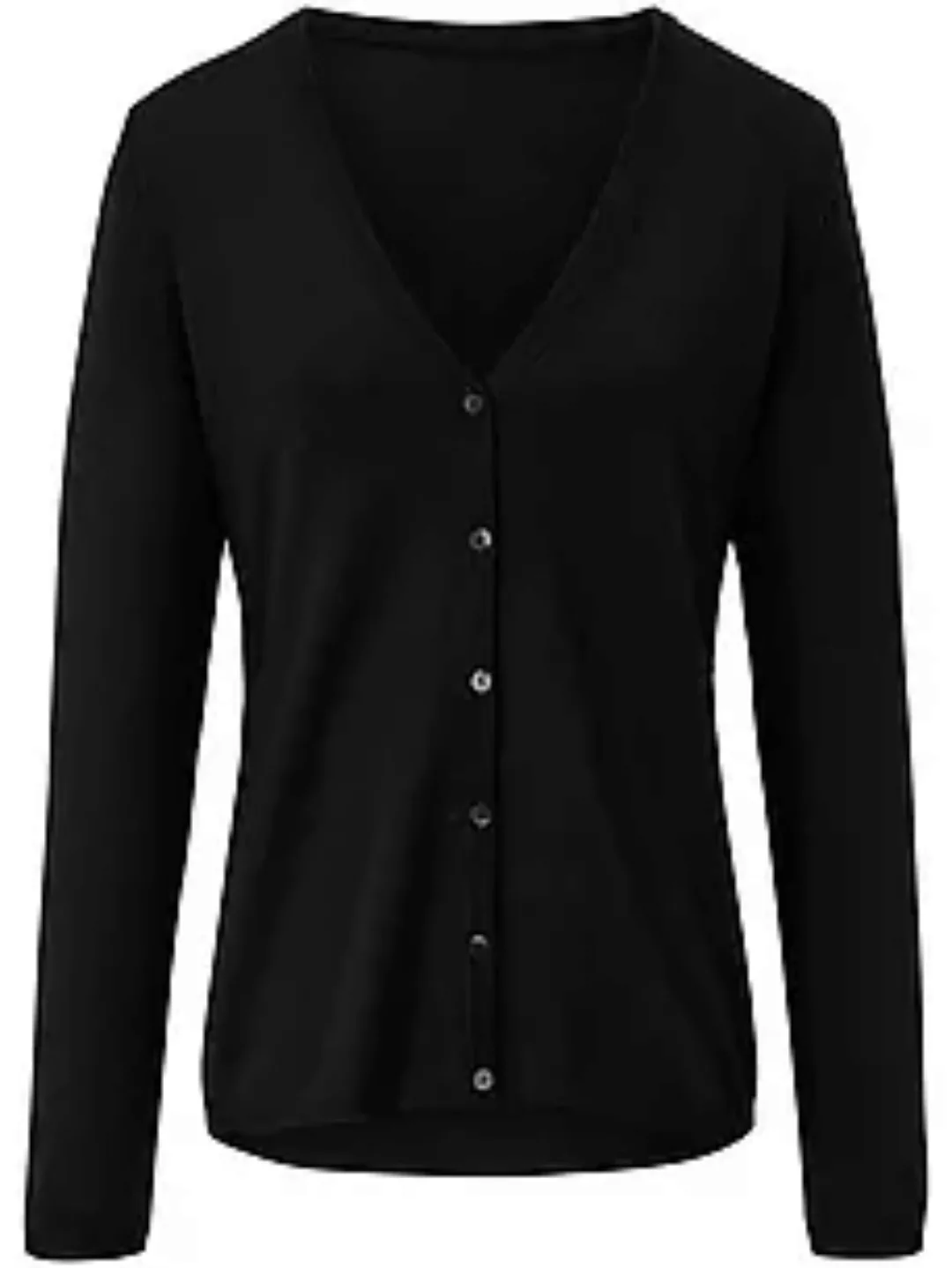 Strickjacke tiefem V-Ausschnitt include schwarz günstig online kaufen