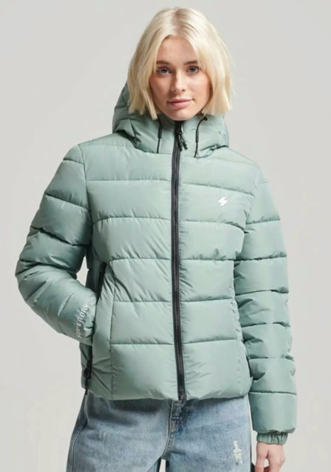 Superdry Steppjacke "HOODED SPIRIT SPORTS PUFFER", mit Kapuze, aus wasserab günstig online kaufen