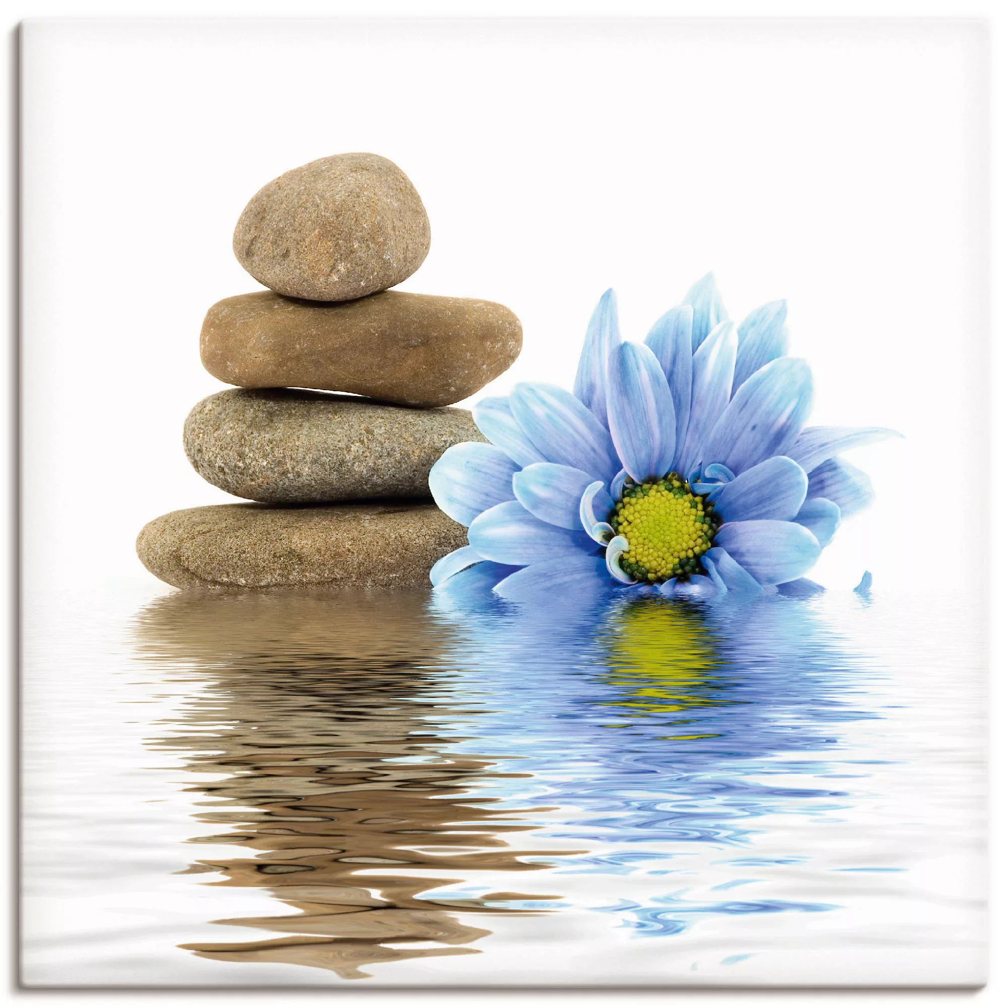 Artland Wandbild »Therapie-Steine mit einzelnen Blumen«, Zen, (1 St.) günstig online kaufen