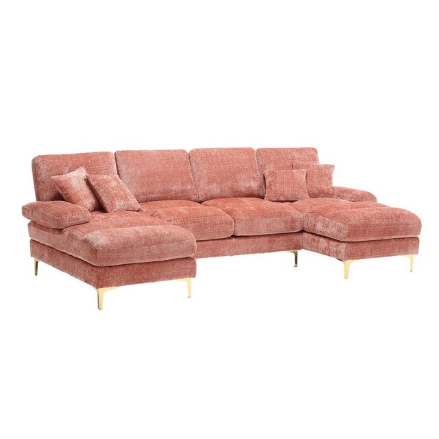 AUKWIK Loungesofa 272x136x88 cm (LxBxH), frei Kombination, 4-6 Personen, (2 günstig online kaufen