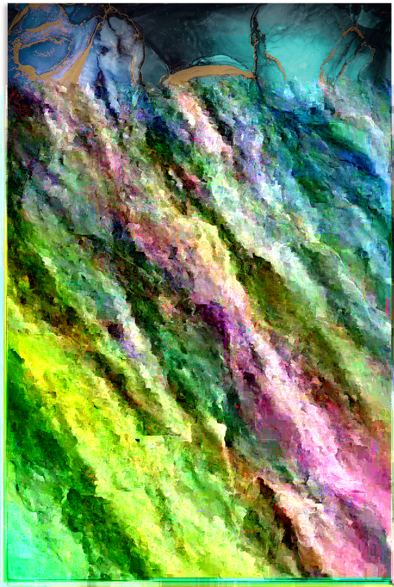 Artland Wandbild "Saphir", Muster, (1 St.), als Alubild, Outdoorbild, Leinw günstig online kaufen