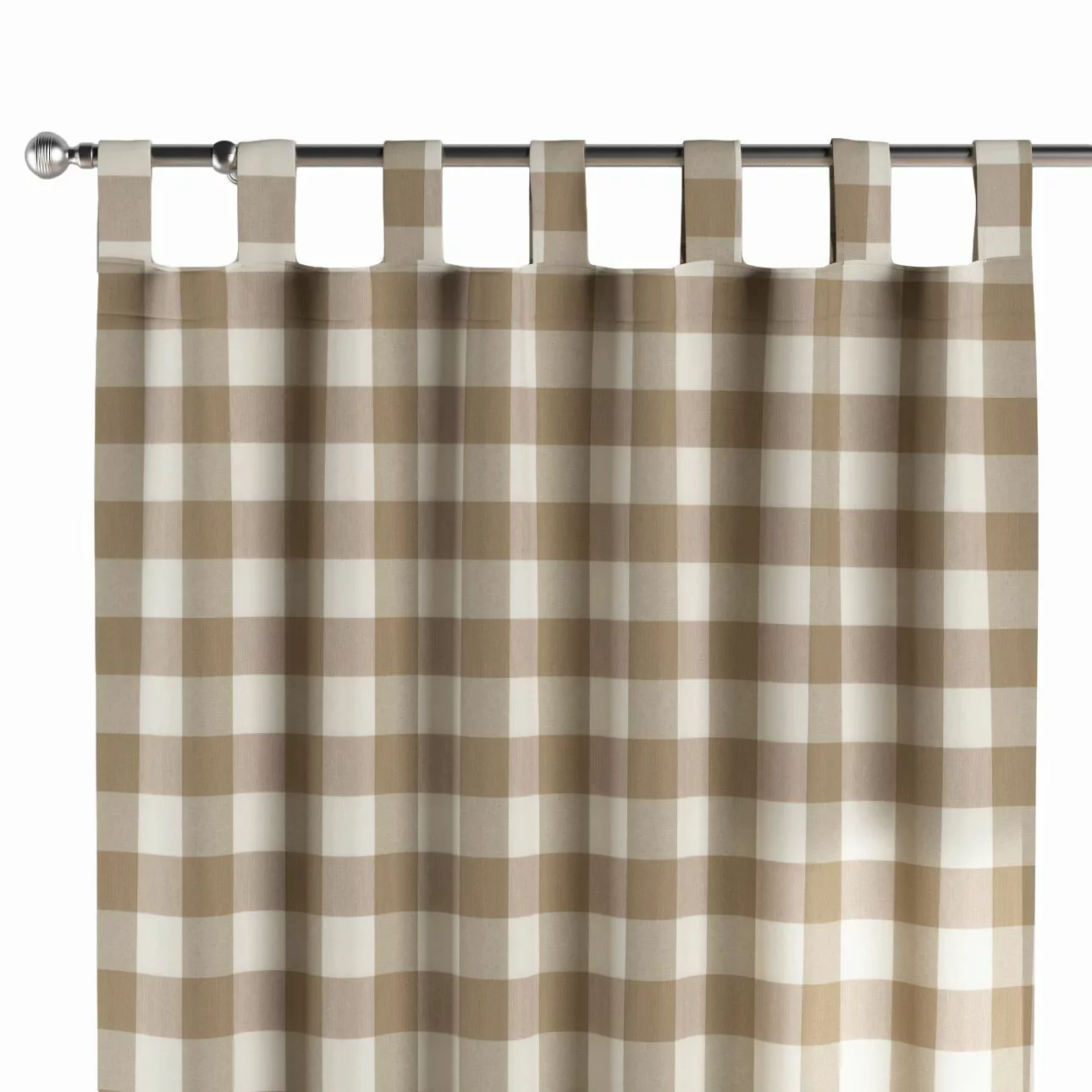 Schlaufenschal, weiss-beige kariert, Quadro (136-08) günstig online kaufen