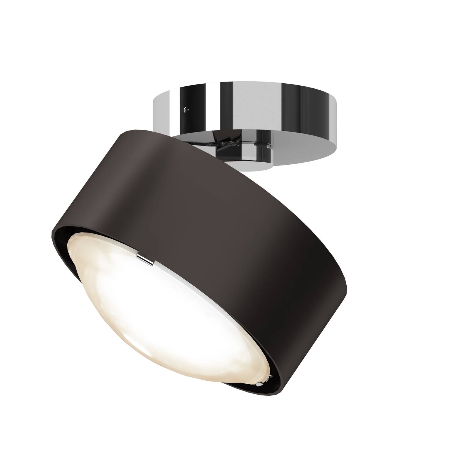 Puk! 120 Move LED-Spot Linse matt braun/chrom günstig online kaufen