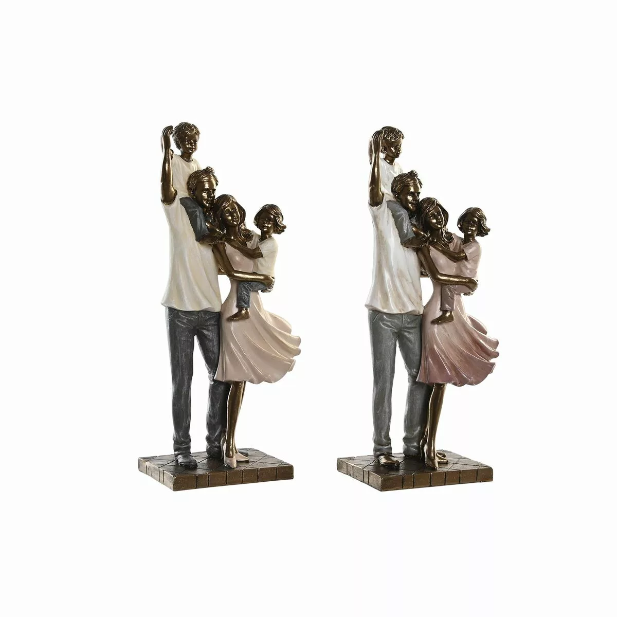 Deko-figur Dkd Home Decor Harz Bunt Moderne Familie (14 X 8,5 X 29,5 Cm) (2 günstig online kaufen