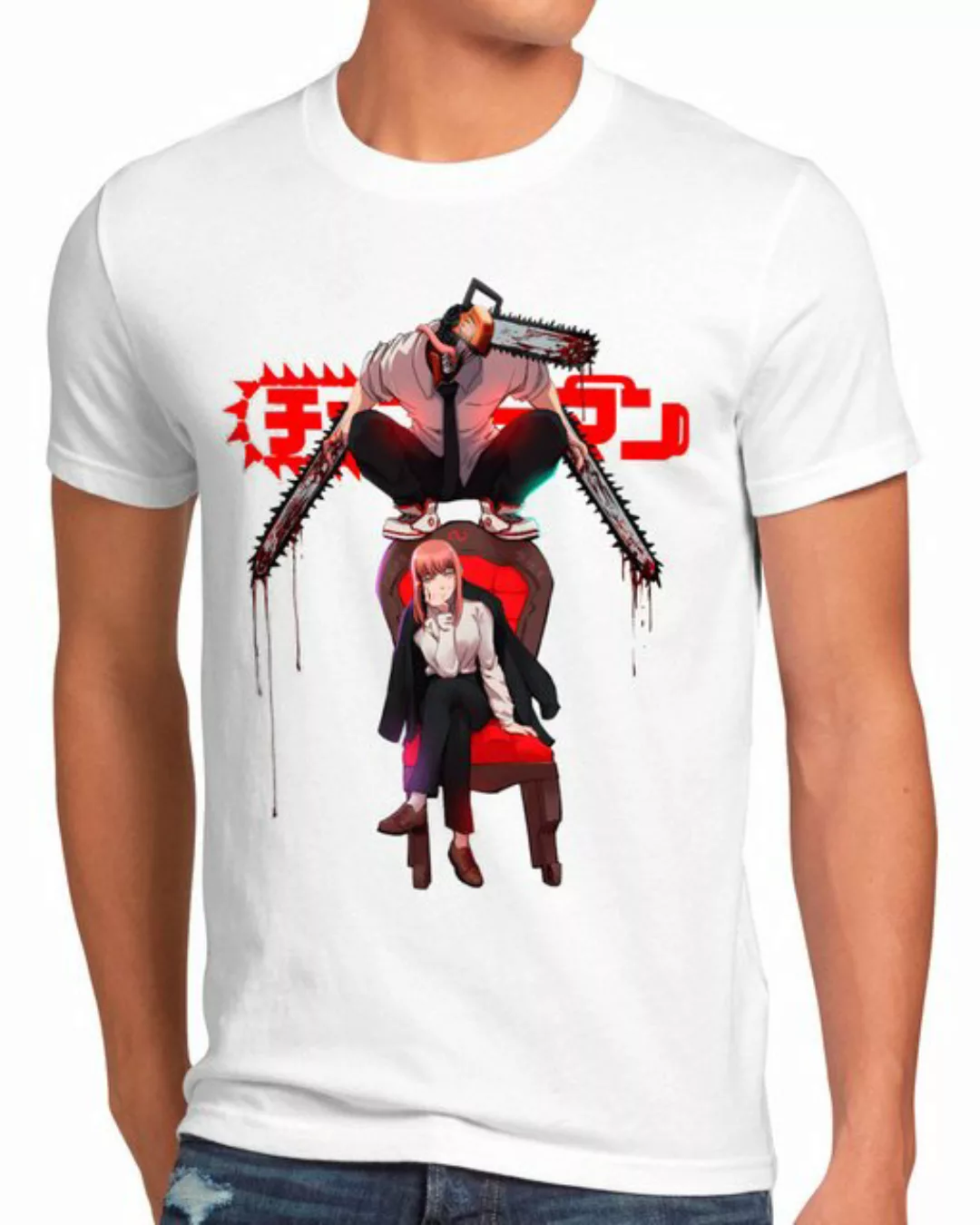 style3 Print-Shirt Herren T-Shirt Petlover denji anime cosplay chainsaw man günstig online kaufen