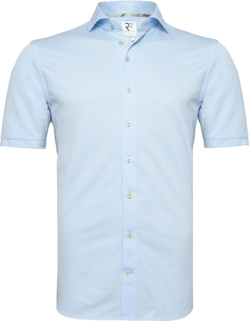R2 Japanese Knitted Hemd Shortsleeve Hellblau - Größe XXL günstig online kaufen