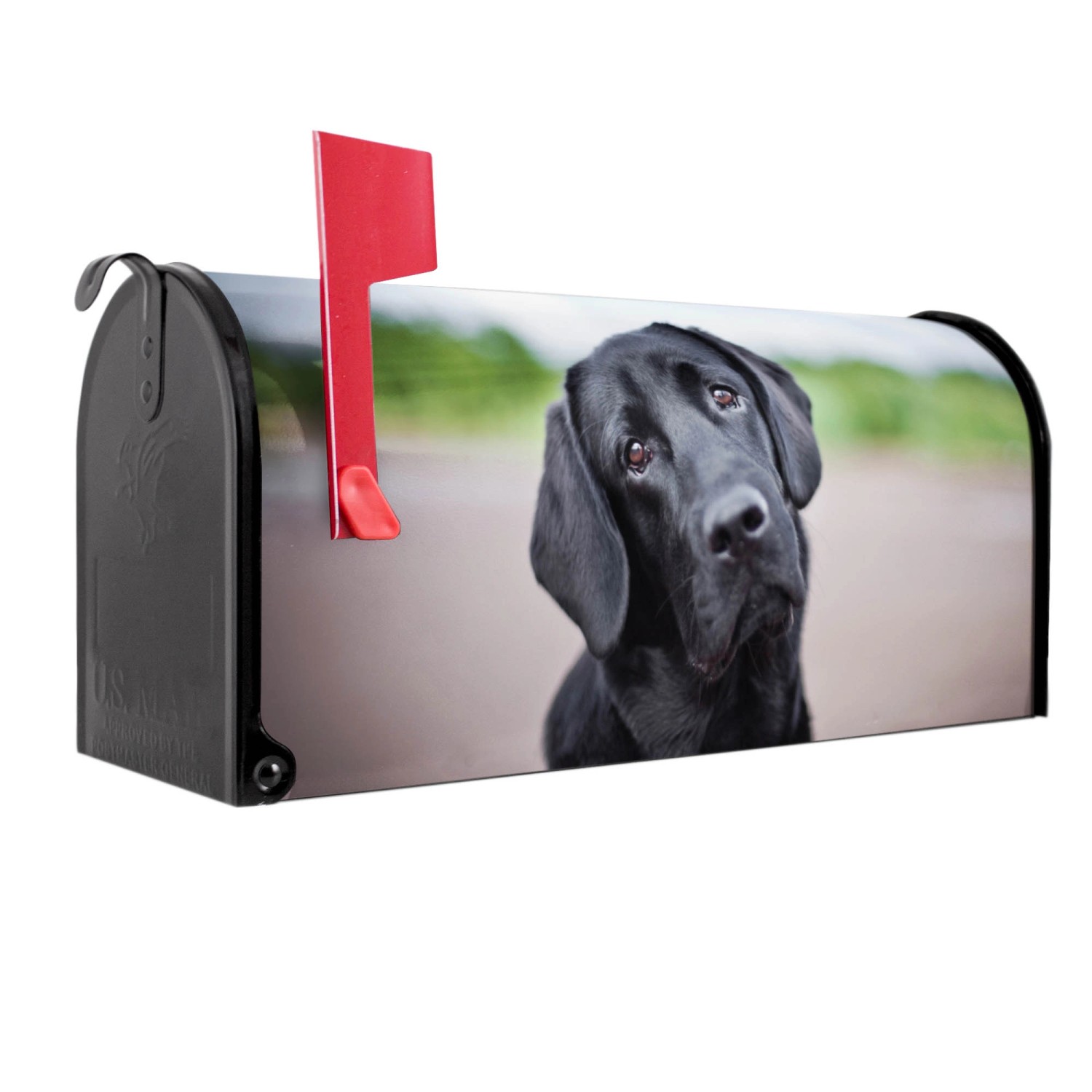 Banjado Amerikanischer Briefkasten Schwarz 48x22x16cm US Mailbox Letterbox günstig online kaufen