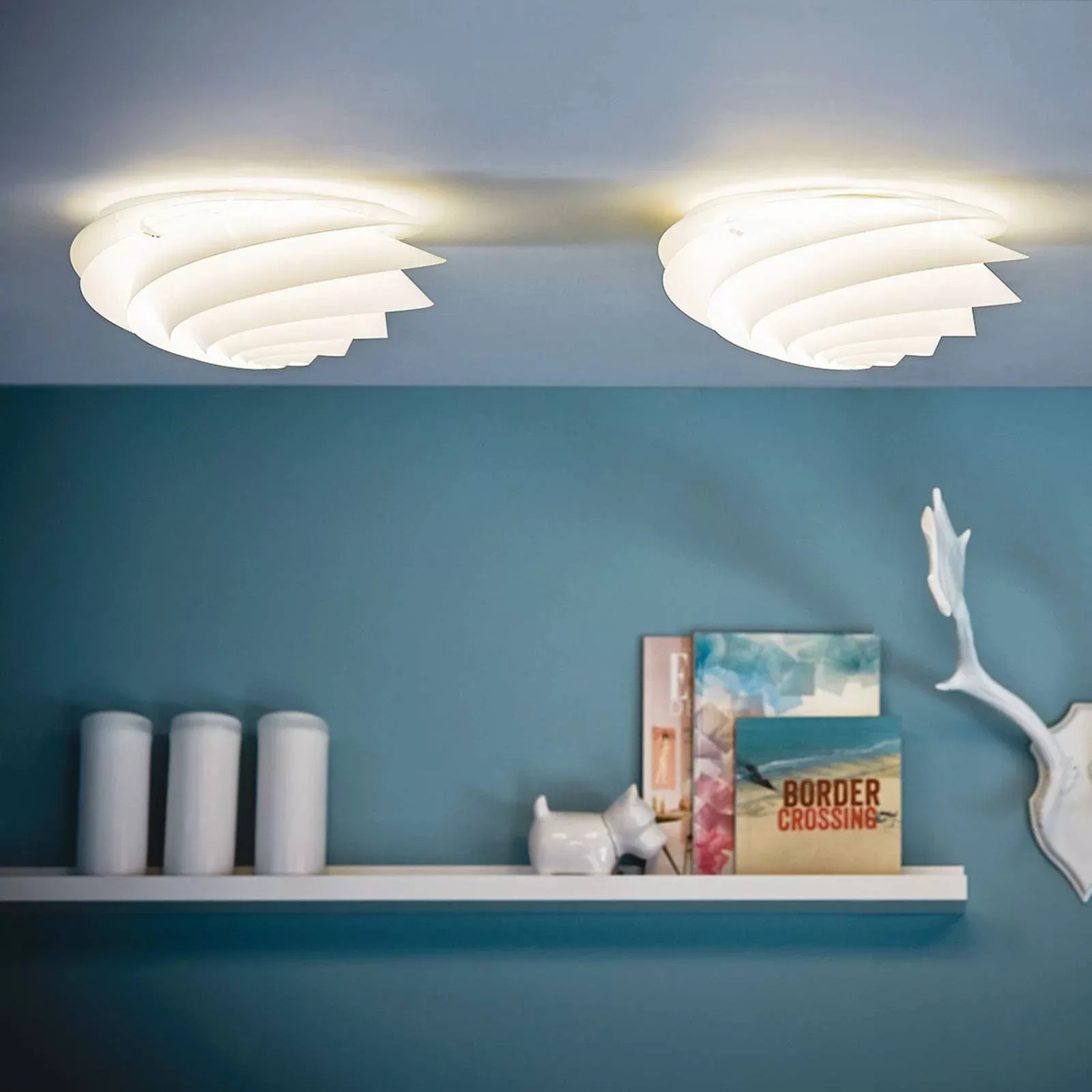 LE KLINT Swirl Medium - Wandleuchte mit LED, weiß günstig online kaufen