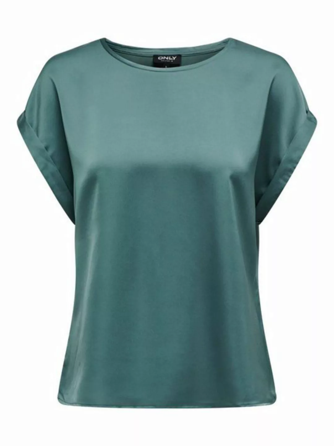 ONLY T-Shirt Glänzendes Silky Shirts Oberteil mit Seiden Optik 7589 in Türk günstig online kaufen