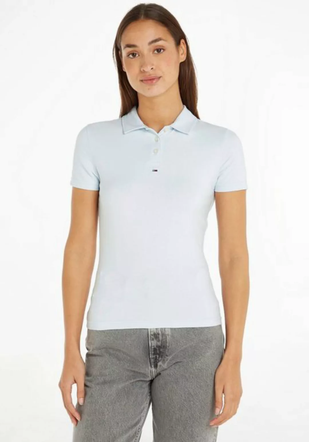 Tommy Jeans Poloshirt TJW BBY ESSENTIAL SS POLO mit dezentem Kontrastband a günstig online kaufen