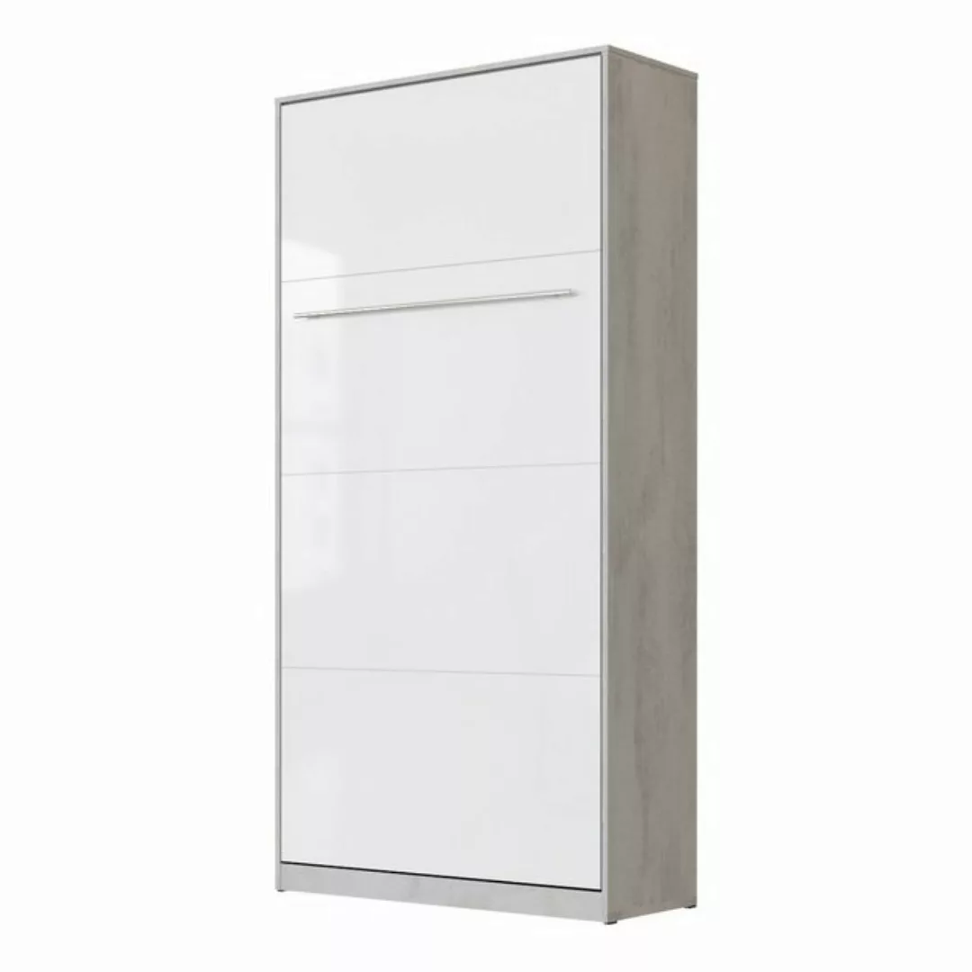 SMARTBett Schrankbett SMARTBett Standard 90x200 Vertikal/Hoch Komfort Latte günstig online kaufen