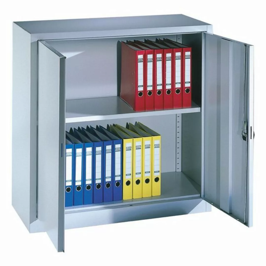 CP Aktenschrank 2 OH, Stahlschrank, montiert, abschließbar, 100x100 cm, Tie günstig online kaufen