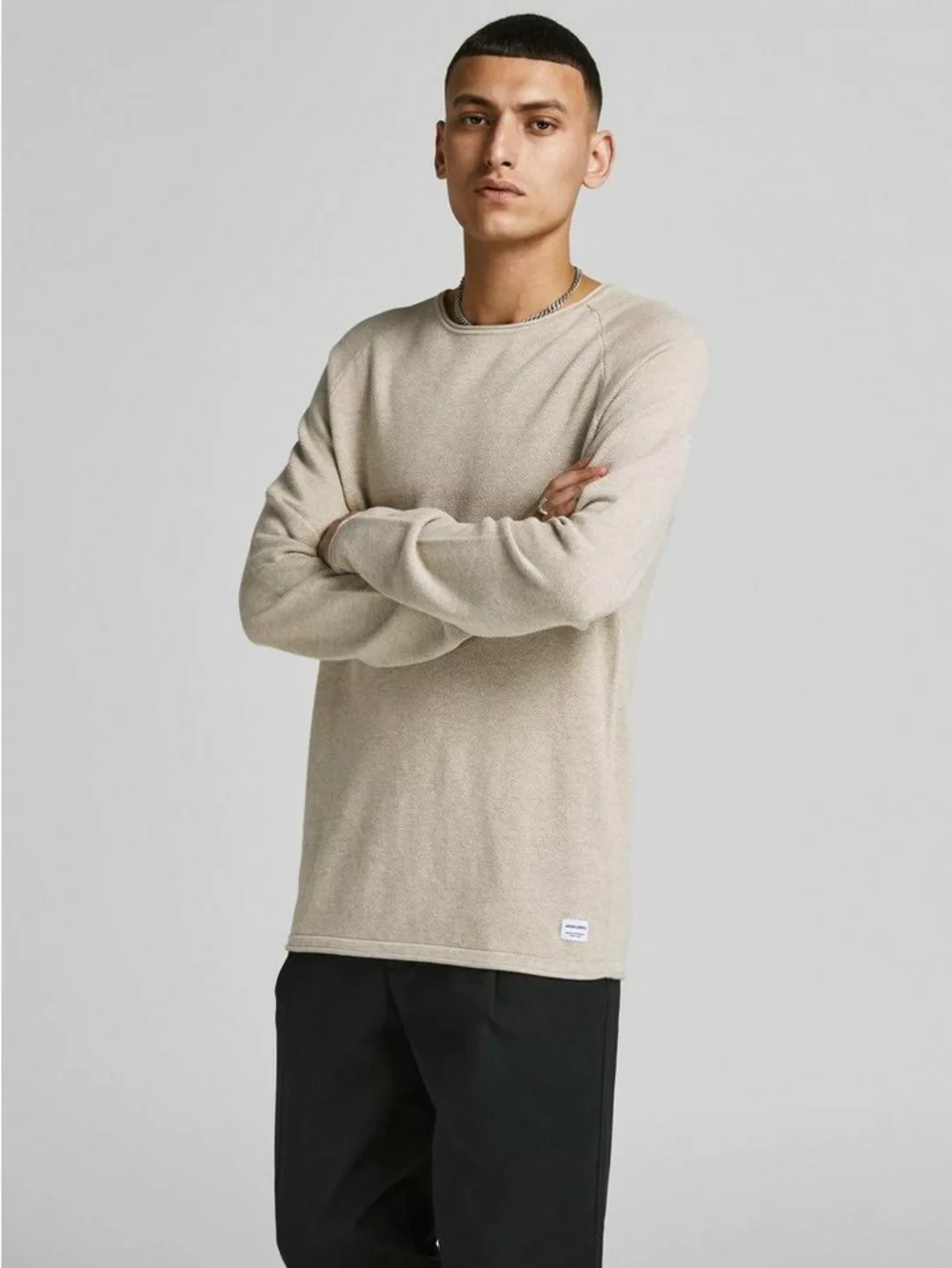 Jack & Jones Herren Sweater Pullover mit Rundhals Ausschnitt JJEHILL günstig online kaufen