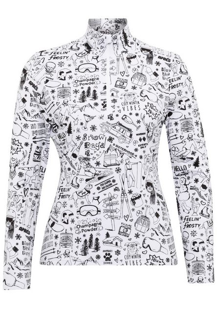 Krimson Klover Langarmshirt Graffiti Top (1-tlg) günstig online kaufen