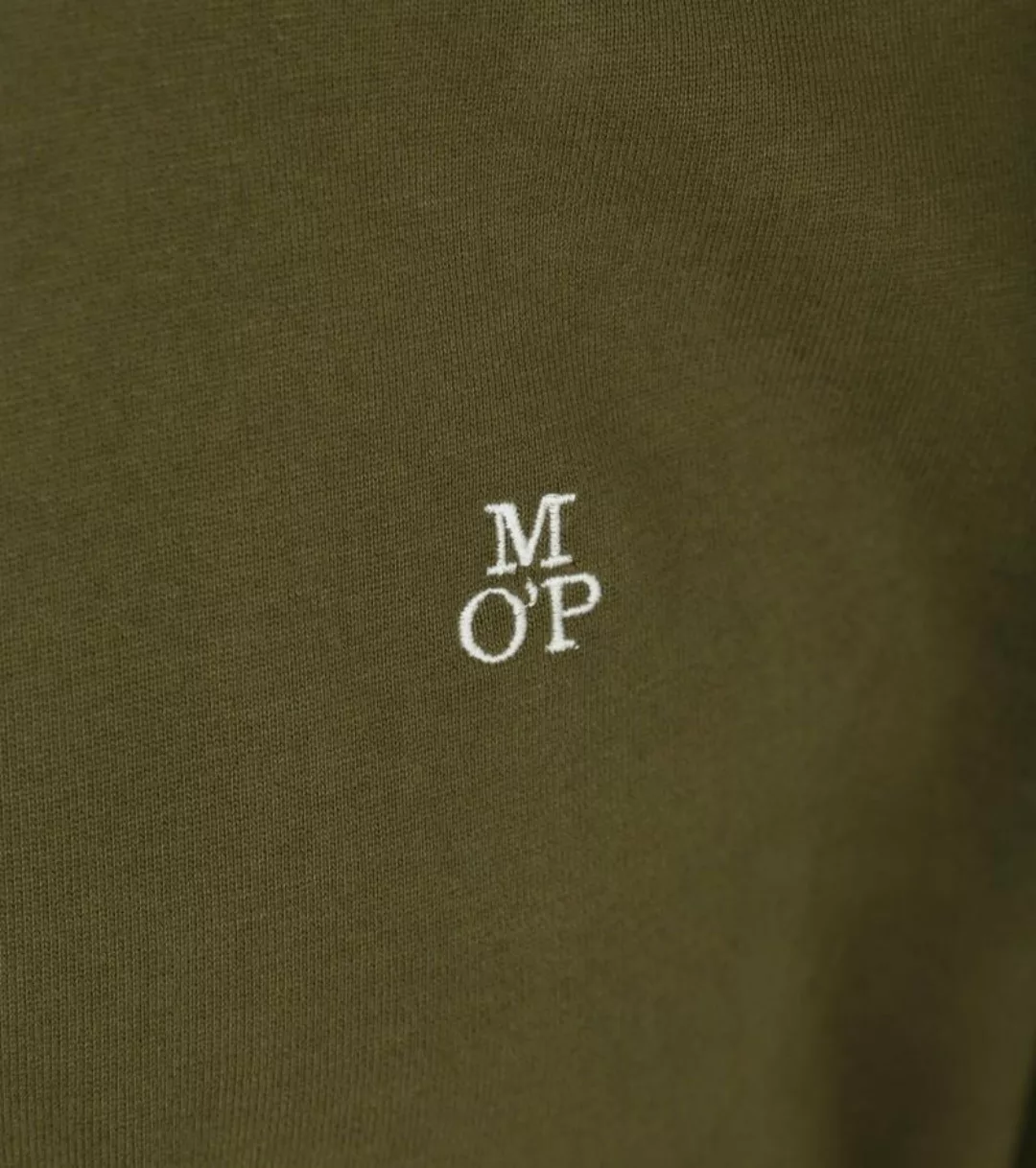 Marc O'Polo Langarm Polohemd Olivegrün - Größe M günstig online kaufen