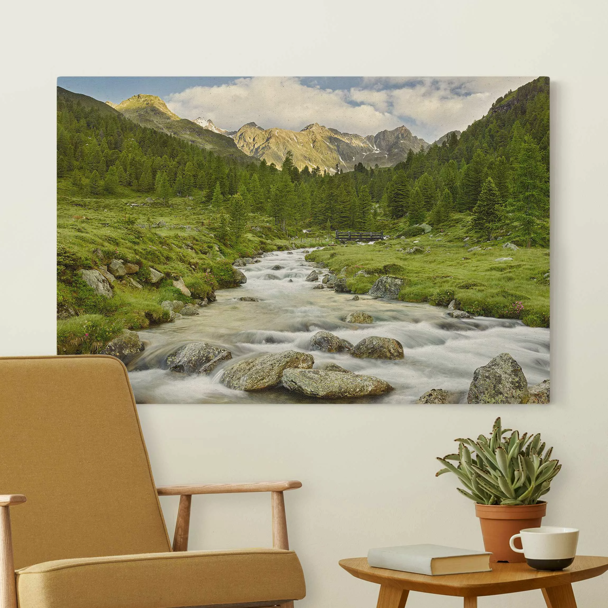 Leinwandbild auf Naturcanvas Debanttal Nationalpark Hohe Tauern günstig online kaufen