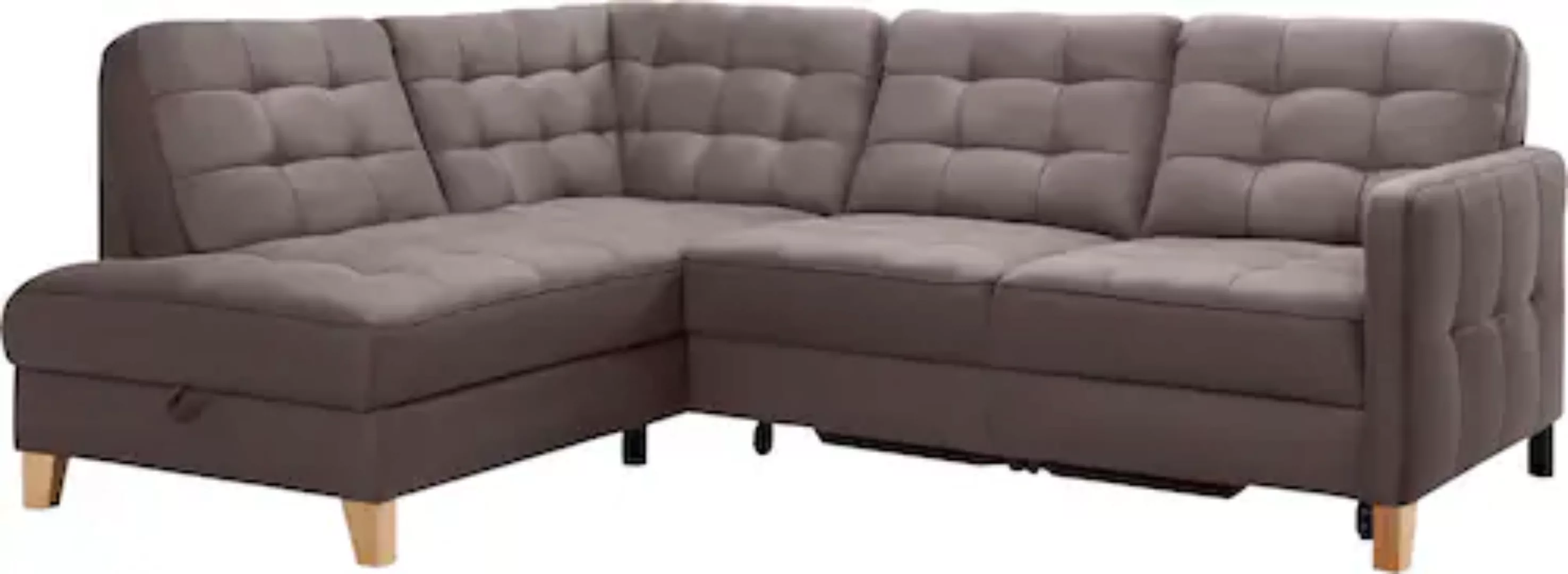 exxpo - sofa fashion Ecksofa "Elio, L-Form", wahlweise mit Bettfunktion und günstig online kaufen