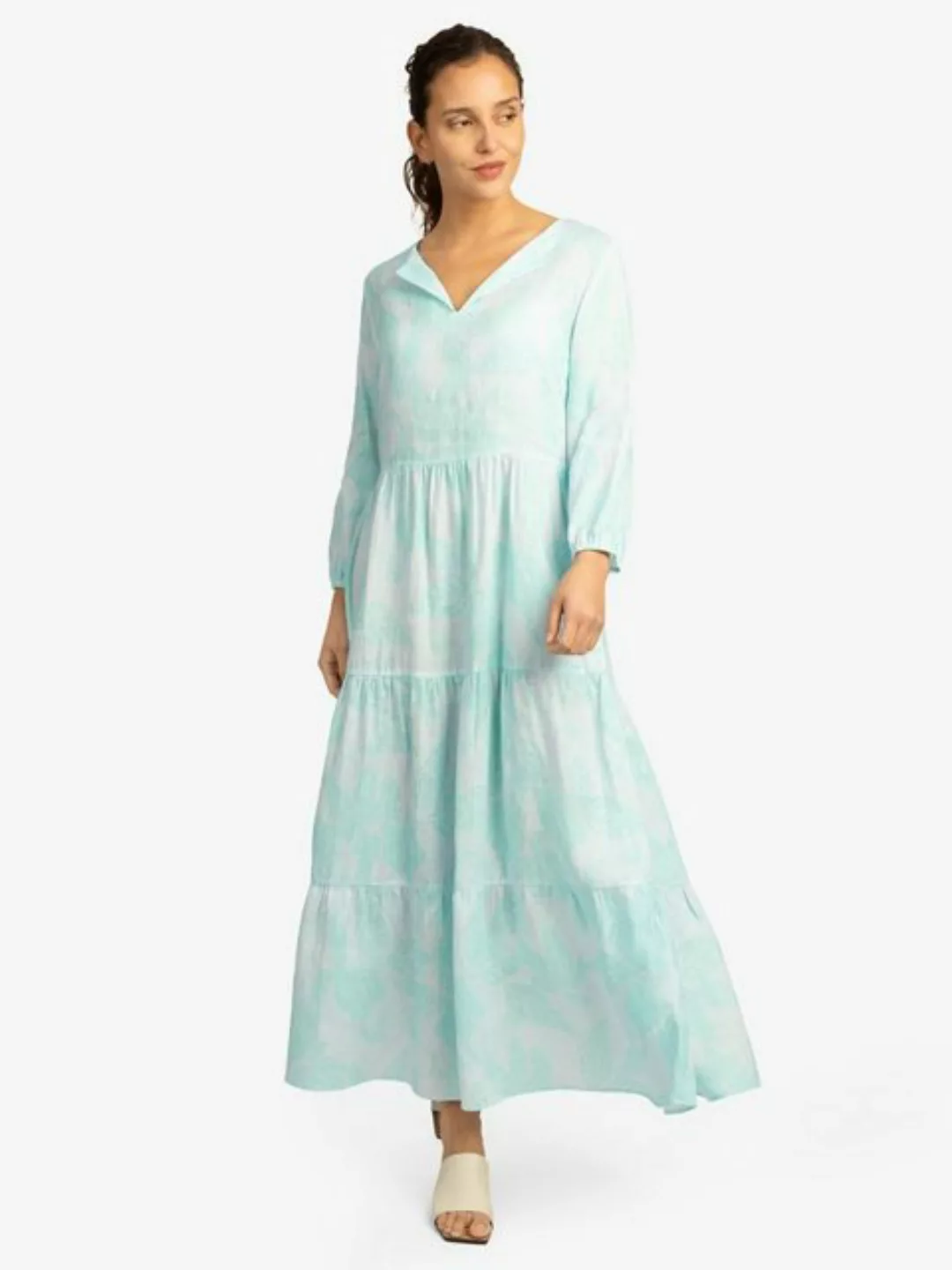 mint & mia Cocktailkleid aus hochwertigem Leinen Material mit Feminin Stil günstig online kaufen