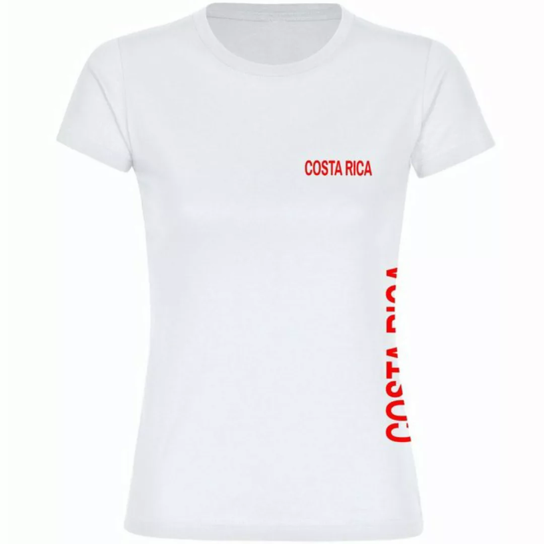 multifanshop T-Shirt Damen Costa Rica - Brust & Seite - Frauen günstig online kaufen