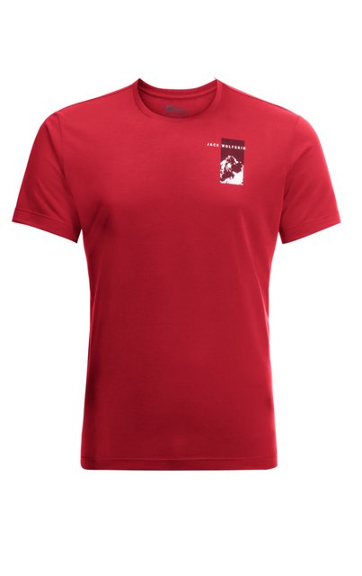 Jack Wolfskin T-Shirt VONNAN S/S GRAPHIC T M RED GLOW günstig online kaufen