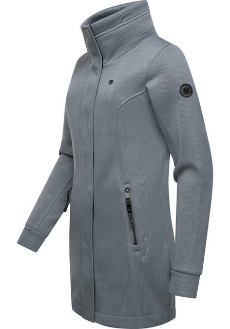 Ragwear Sweatjacke Letrice Bonded Elegante Zip-Jacke mit hohem Kragen in Fe günstig online kaufen