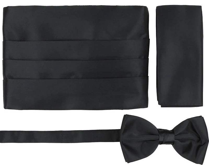 Suitable Set Kummerbund Flieg Einstecktuch Set Schwarz - günstig online kaufen