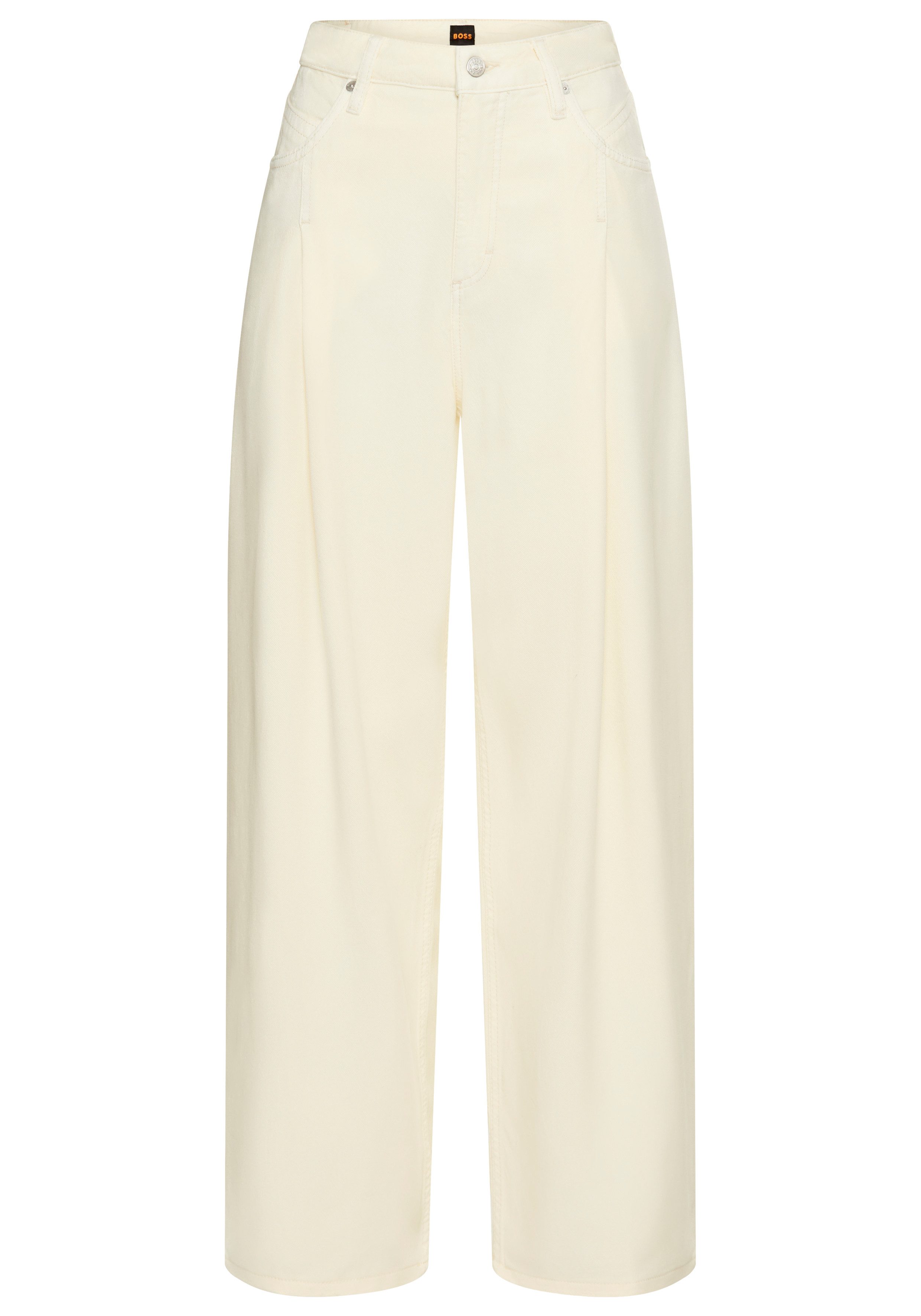 BOSS ORANGE Loose-fit-Jeans Slouchy Pleated Mid günstig online kaufen