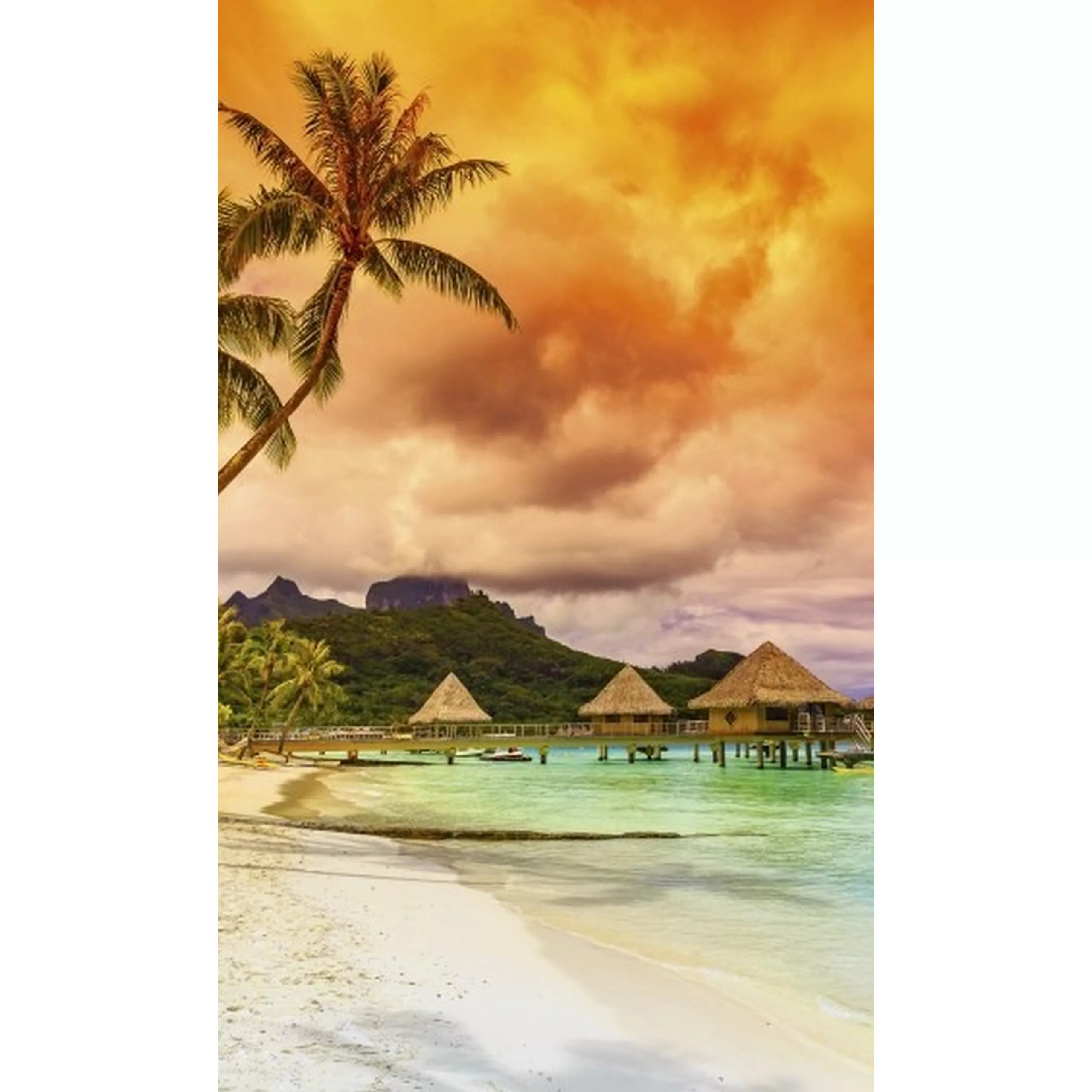 Fototapete POLYNESIA | MS-2-0211 | Orange | Digitaldruck auf Vliesträger günstig online kaufen