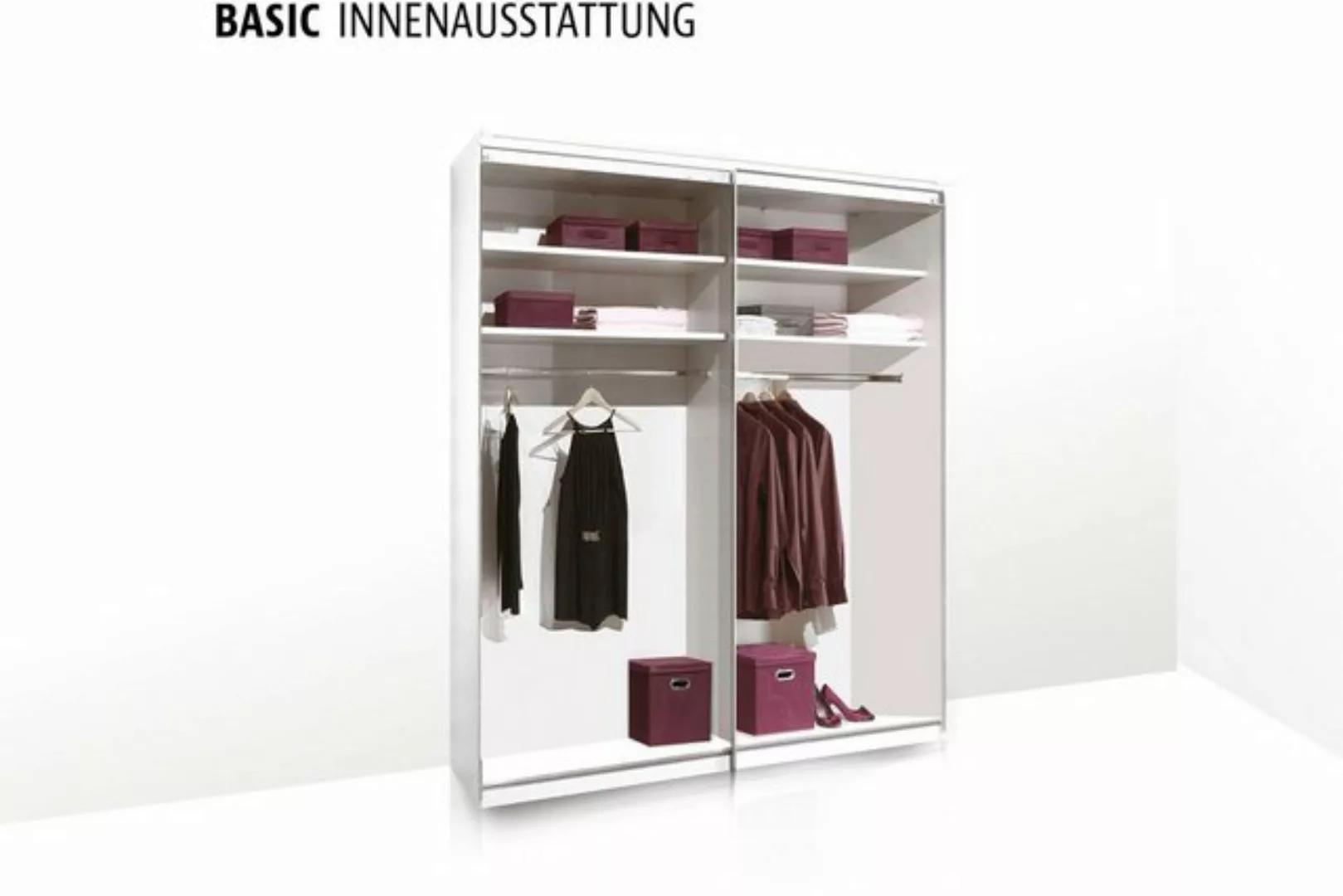 STAUD Schwebetürenschrank Includo Glas, Made in Germany günstig online kaufen