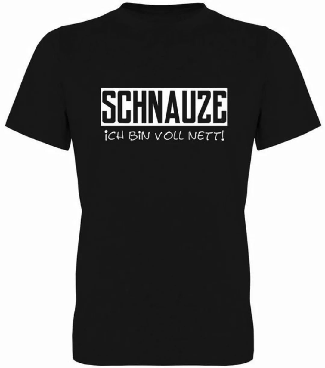 G-graphics T-Shirt Schnauze – Ich bin voll nett! Herren T-Shirt, mit Frontp günstig online kaufen