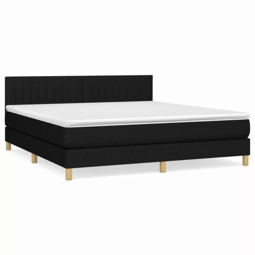 vidaXL Boxspringbett Boxspringbett mit Matratze Creme 160x200 cm Stoff Bett günstig online kaufen