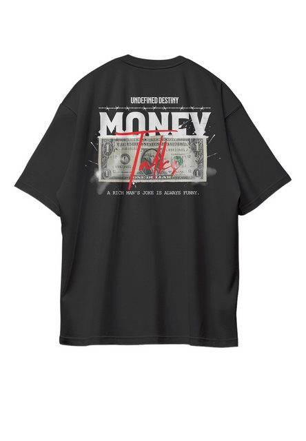 Novux T-Shirt Money talks Oversize Herren Tshirt farbe Schwarz (1-tlg) aus günstig online kaufen