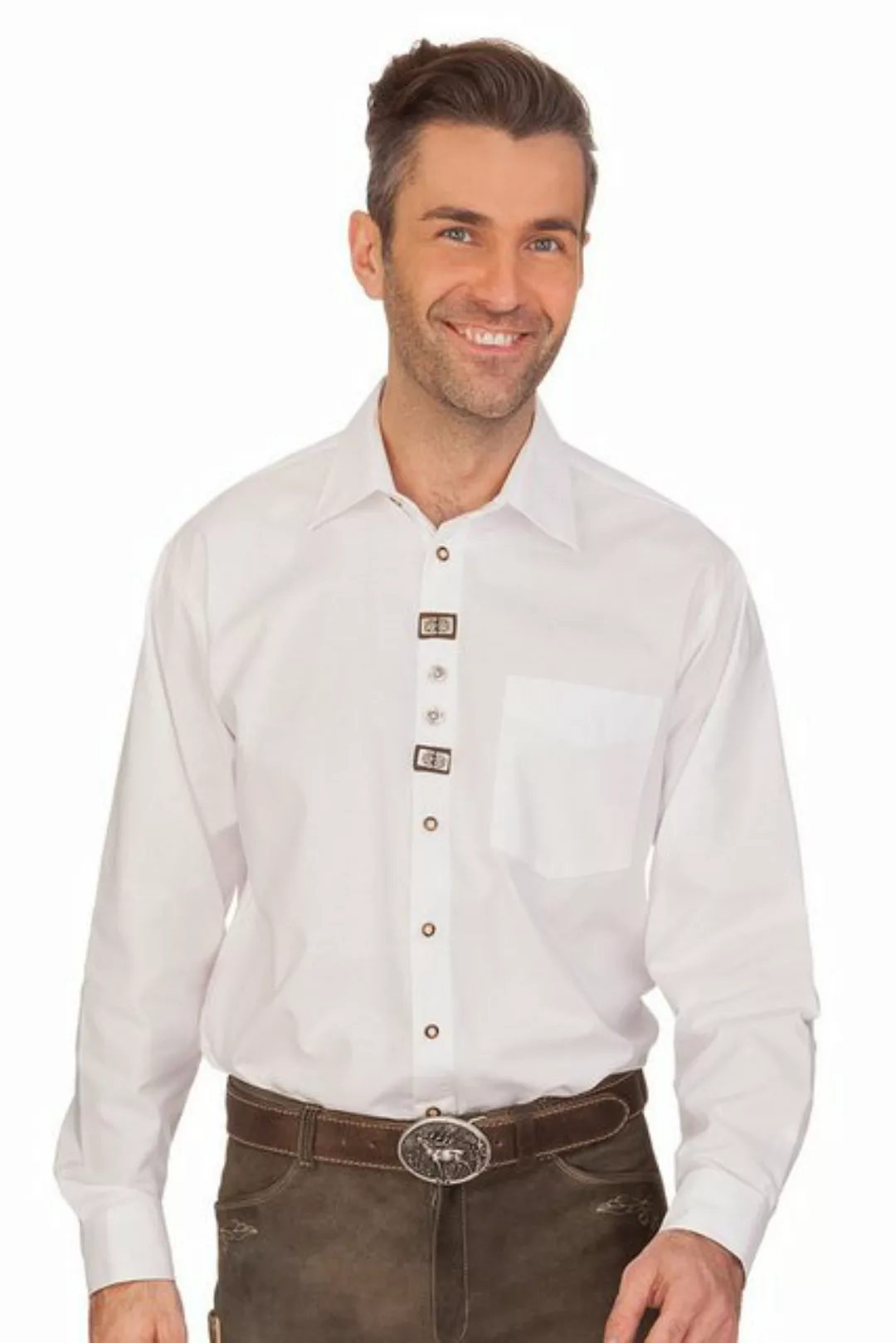 orbis Trachtenhemd Trachtenhemd - RÜDIGER - weiß günstig online kaufen